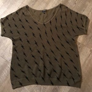 Torrid size 1 olive green shirt